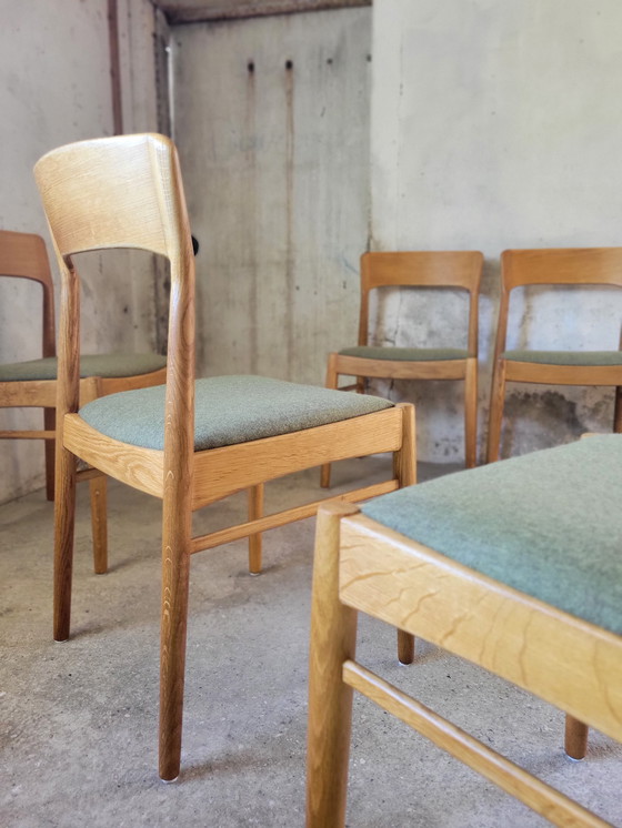 Image 1 of Set di 6 sedie di Henning Kjearnulf per Korup, 1960