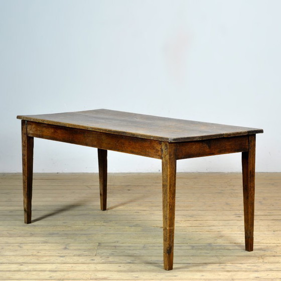 Image 1 of Franse eikenhouten tafel, circa 1850