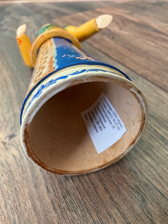 Image 1 of Bambole russe in legno/figure popolari, dipinte a mano e firmate (vintage)