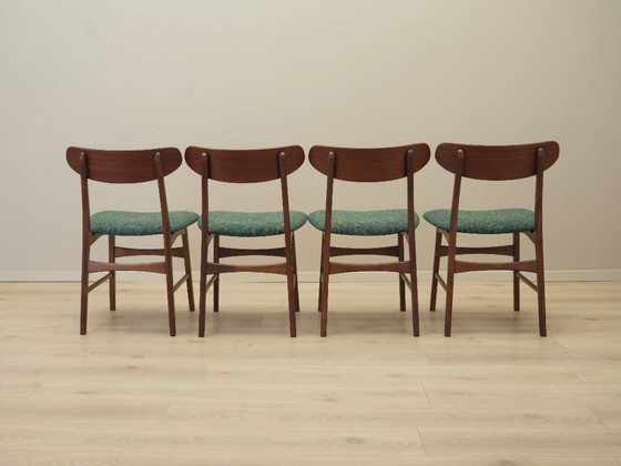 Image 1 of Set of four teak chairs, Danish design, 1970s, production: Denmark