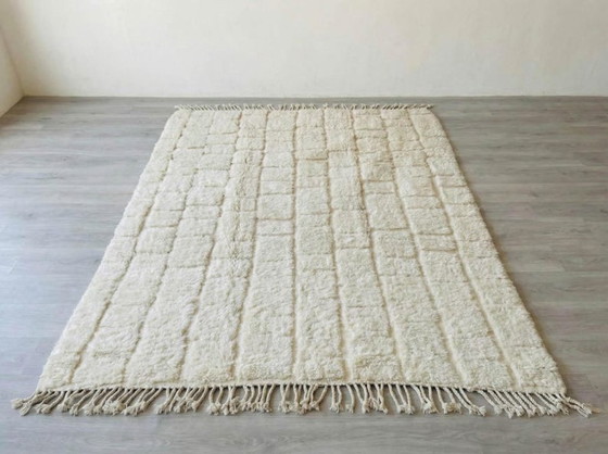 Alfombra marroquí natural – Arte bereber hecho a mano de las montañas del Atlas 250cmx300cm – Cotton (photo 5 of 9)
