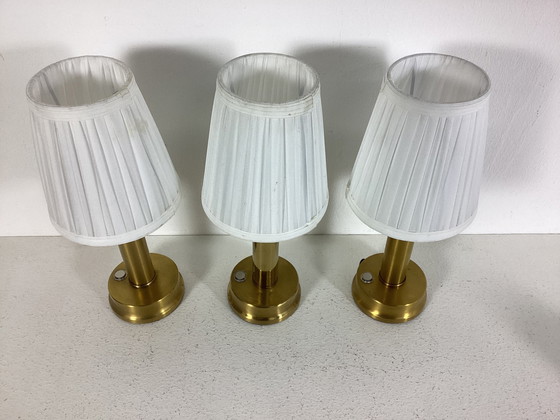 Image 1 of 3 lampes classiques rechargeables sans fil avec commande tactile LED