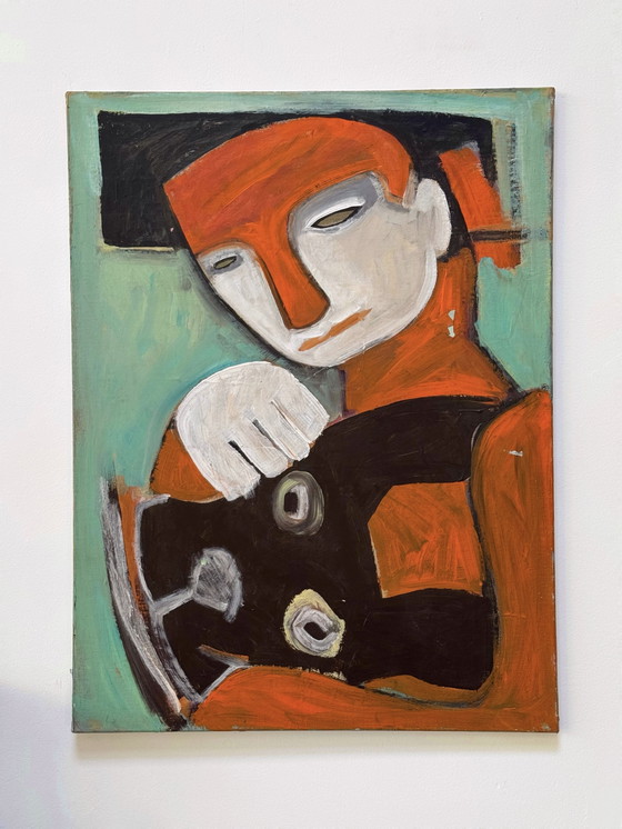 Image 1 of Patricia Pelsener (1956) - a figure with a dog, 1980s