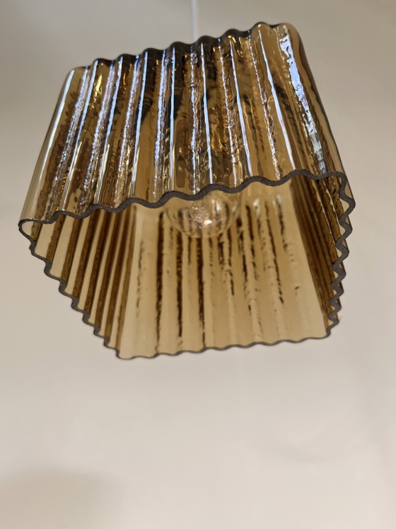 Vintage Art Deco Glass Pendant Light – Pendant lamps (photo 7 of 10)
