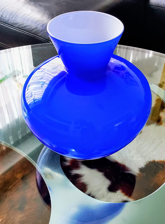 Image 1 of Mid Century Italian Cobalt Gradient Vase