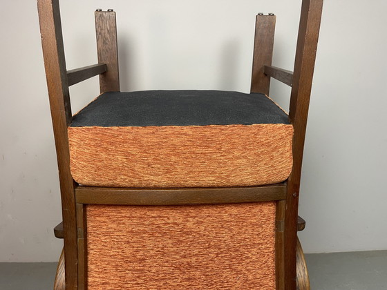 Sculpturaal ensemble van vier Nederlandse art-deco fauteuils. Nederland, jaren 1930. Ref.: CH2010 – Wood (photo 6 of 14)