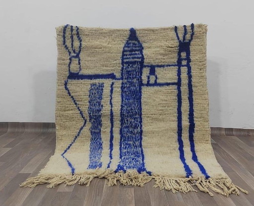 Traditioneel Marokkaans Azilal-tapijt, handgemaakt, afmeting 150/250 cm – Ahrend, vloerkleden en tapijten, Wool