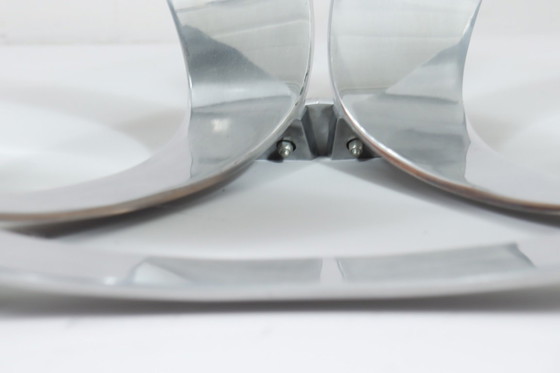 Image 1 of Space Age Table basse/table basse de Knut Hesterberg pour Ronald Schmitt, Diamond Aluminium, années 1970, Allemagne