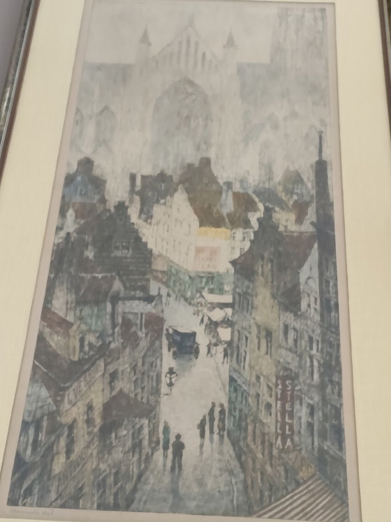 Image 1 of Han Jellinger " Vlaams dorp"