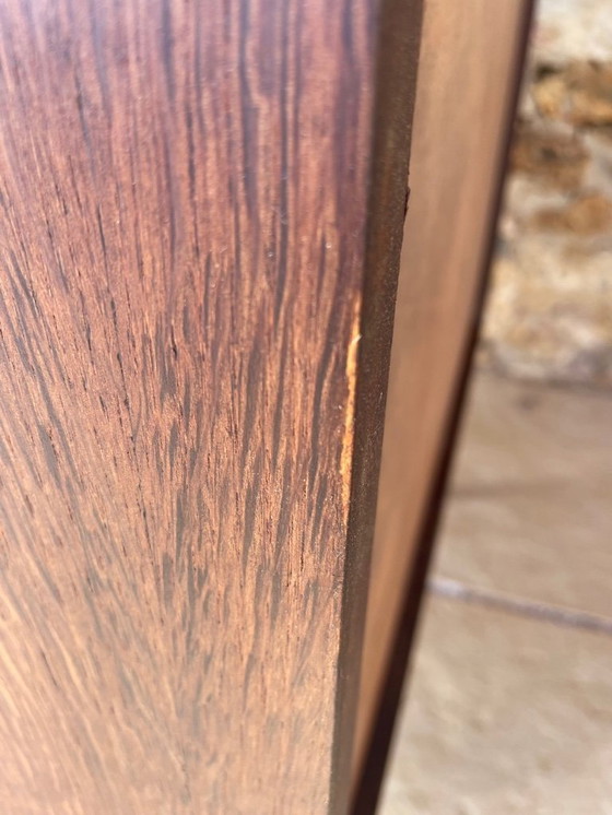 Image 1 of Cómoda de roble de mediados de siglo con cinco cajones, década de 1950