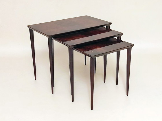 Image 1 of Aldo Tura side tables