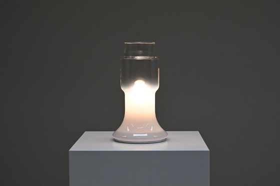 Image 1 of Lámpara de mesa italiana de cristal, años 70, Italia.