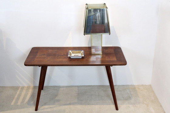 Eikenhouten Koffietafel met fineer inleg, Koffietafelboeken (foto 5 van 8)