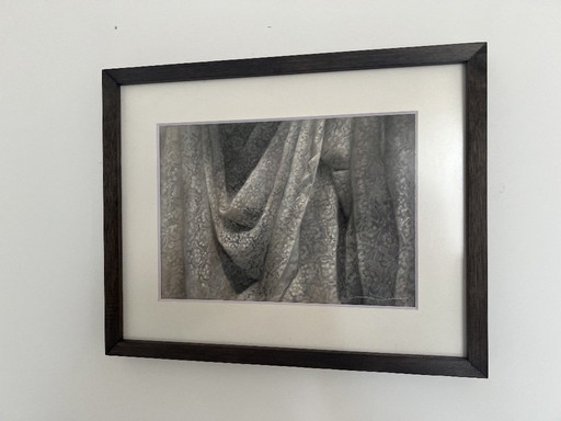 Damar Bitre – « Enaguas » (2025) Pastel sec sur papier 