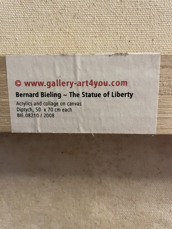 Image 1 of Bernard Bieling " STATUE DE LIBERTÉ " 100x70 cm.