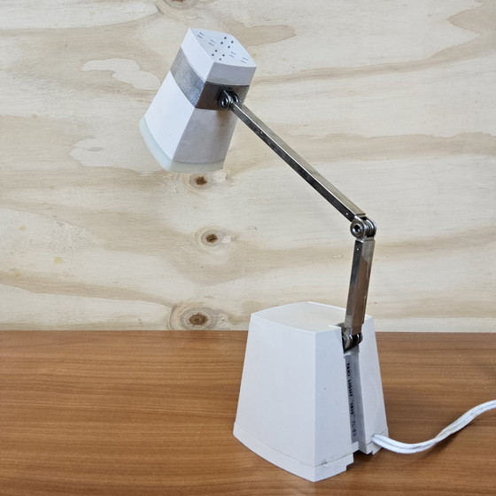 Image 1 of Vintage Japanse tafellamp / bureaulamp Taki light Iris 1960s ( Tada Kiko ) telescoop lamp ( verstelbaar)