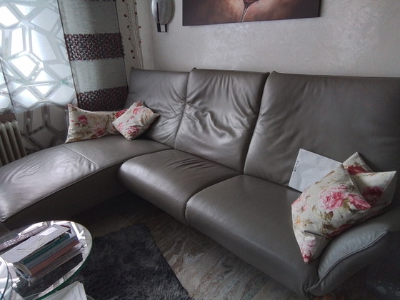 Koinor Model Evita Sofa met Ottomane – Bankstel, Leather (photo 10 of 11)