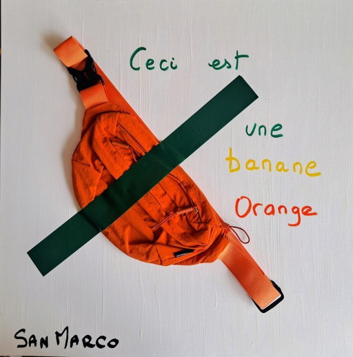 Enzo SAN MARCO - This is an orange banana - Artist's painting