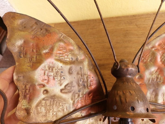 Image 1 of Lámpara de pared mariposa, rara y única, Murano, años 50