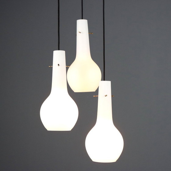 Lampada a Tre Luci Anni '60 – Lampade a sospensione, Glass (photo 3 of 10)