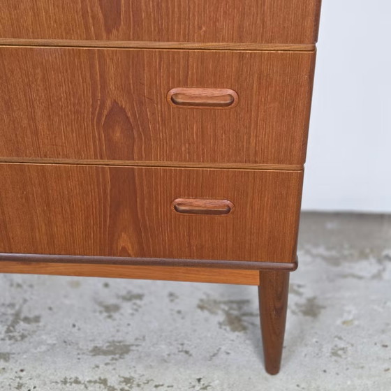 Vintage Danish chest of drawers, Omann Jun, 6 drawers, teak 1960s, Wood, Brown (photo 8 of 22)