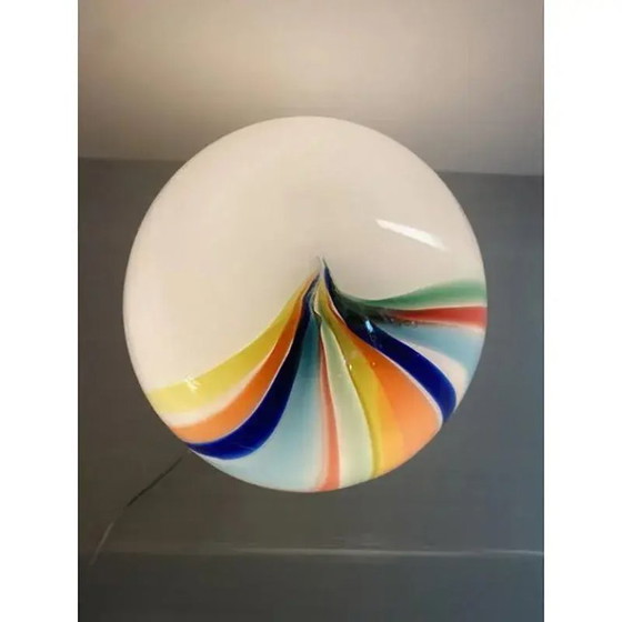Image 1 of White Egg with Multicolored Reeds Table Lamp by Simoeng