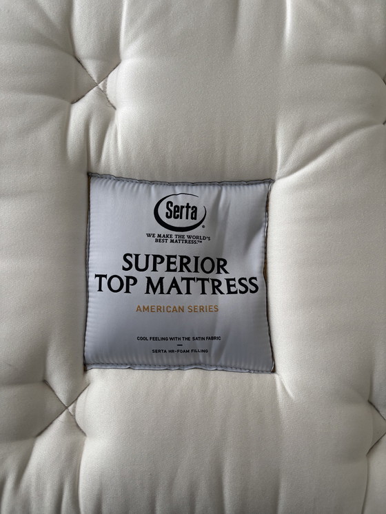 Image 1 of Sommier Serta 180x210, matelas de qualité supérieure, fermeté moyenne, sommier de luxe pour hôtels