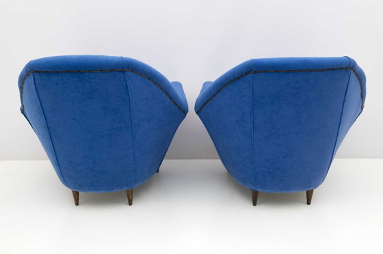 Image 1 of Paar Ico Parisi MidCentury Modern Italiaanse fauteuils voor Ariberto Colombo, jaren 50