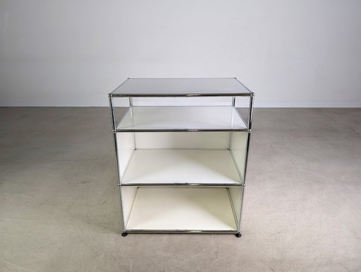 Credenza USM Haller originale bianca 3x1 cassettiera ripiano Fritz