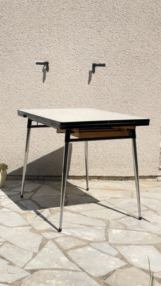 Vintage Formica 2-extension table-desk