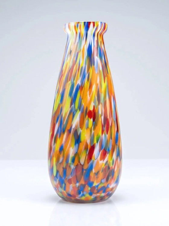 Vaso antico in vetro diaspro policromo, tipo Clichy-Legras, Art Déco – Vasi, Cristallo, Art Deco (photo 2 of 10)