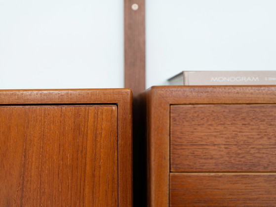 Modulaire wandkast van teakhout, Deens design, jaren 60, ontworpen door Rud Thygesen en Johnny Sørensen, (photo 27 of 32)