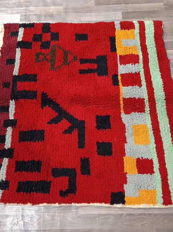 Alfombra bereber de lana colorida hecha a mano 200cmx200cm – Wool, Bohemian (photo 5 of 10)