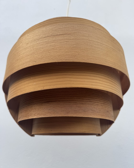 Image 1 of Lámpara colgante de madera de Hans Agne Jakobsson, años 60