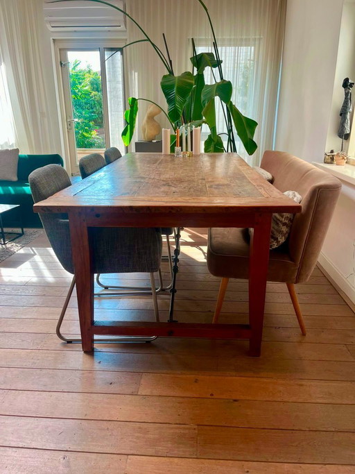 Robust antique Spanish monastery table