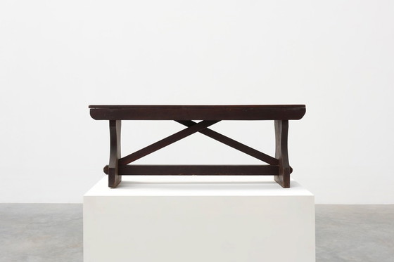 Image 1 of Panchina rustica in legno in stile Wabi Sabi, Francia, 1900