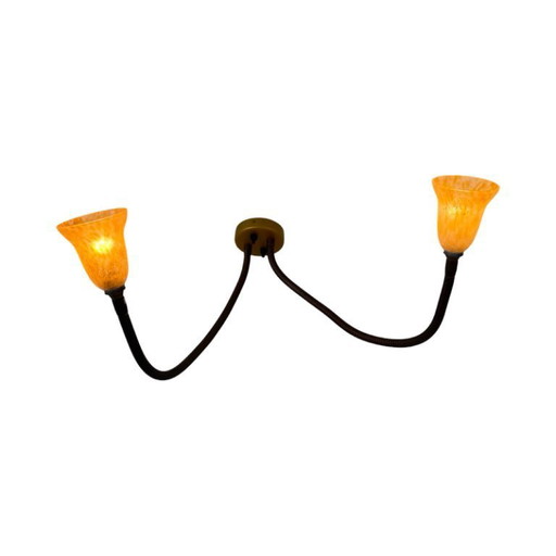 Rob Nollet - Deja Vu Nijmegen - Wall mounted lamp - Gooseneck (Double) - Glass shades, Dutch design