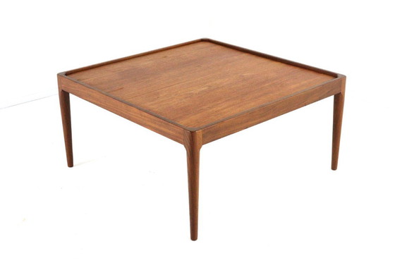 Image 1 of Table basse carrée à plateau réversible, vintage « Hilleberg »