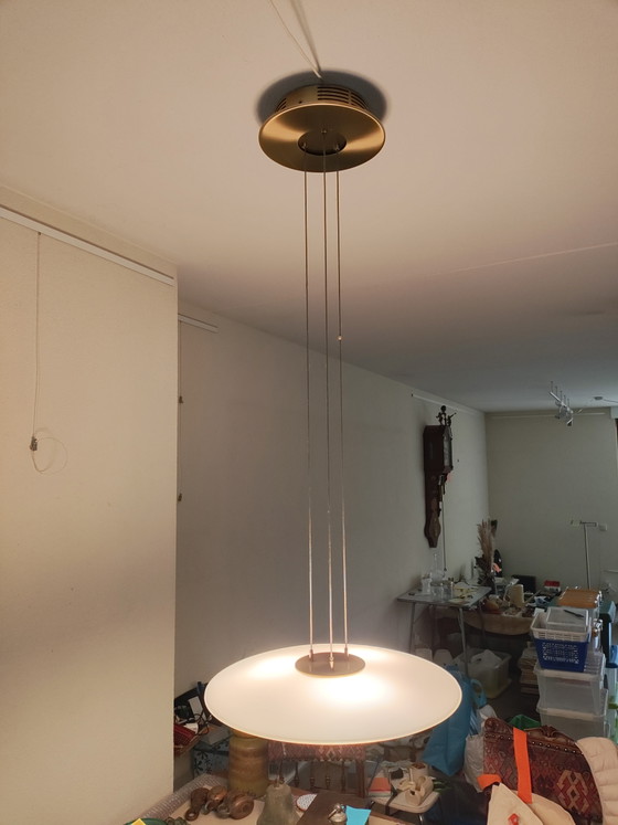 Image 1 of Lampada a sospensione Steinhauer Ringlux - Moderna e dorata - Ø 50 cm