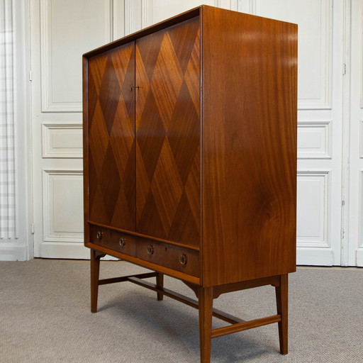 Armoire en teck des années 1950, Suède