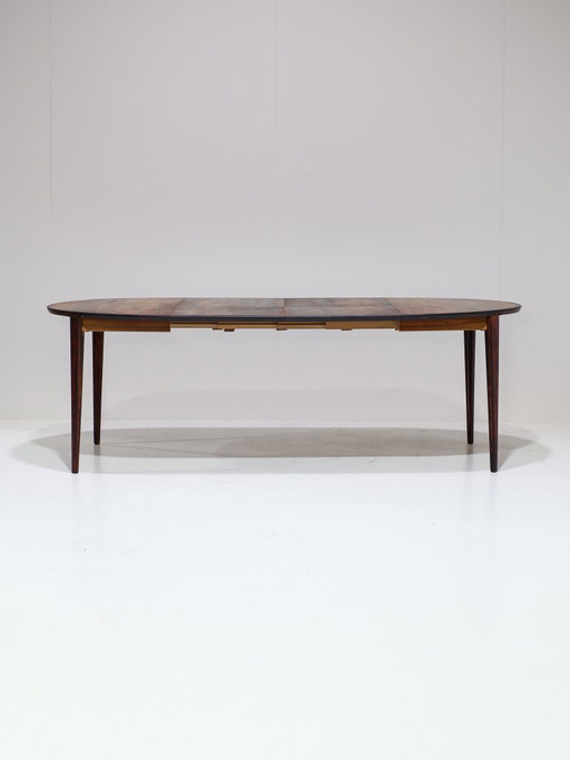 Henry Rosengren Hansen round extendable dining table rosewood