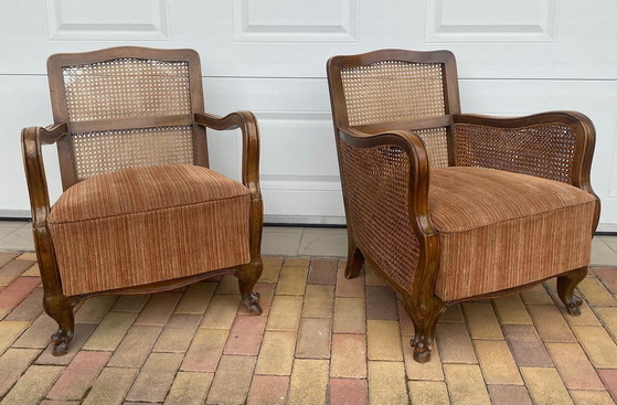 Set of Antique Italian Lounge Chairs, 1920s – Chairs and lounge chairs, Italian Design (photo 3 of 10)