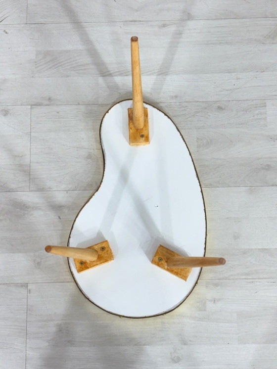 Image 1 of Niervormige tafel, plantenstandaard, bijzettafel en opbergmeubel in mid-century modern stijl