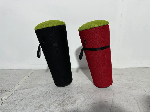 Wilkhahn Stand-Up Balanskruk - [Zwart/Rood] - Duits Design - Ergonomisch – krukjes, Textile (photo 2 of 8)