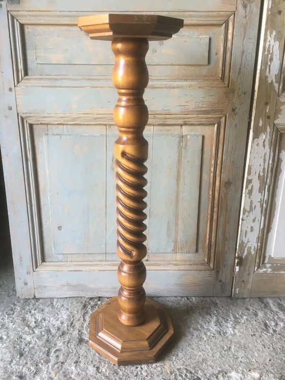 Arnés de cerezo torneado – Columnas, Wood, Vintage (photo 2 of 7)