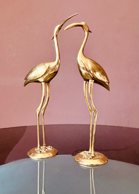 Set of brass cranes (30 cm) – Decorative Objects (photo 5 of 9)