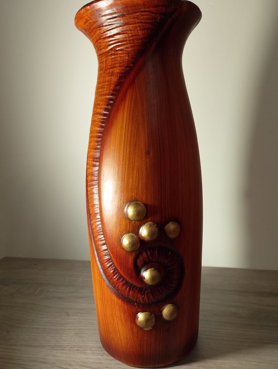 Image 1 of Rare Art Deco vase by Gustave De Bruyn, Fives, Lille