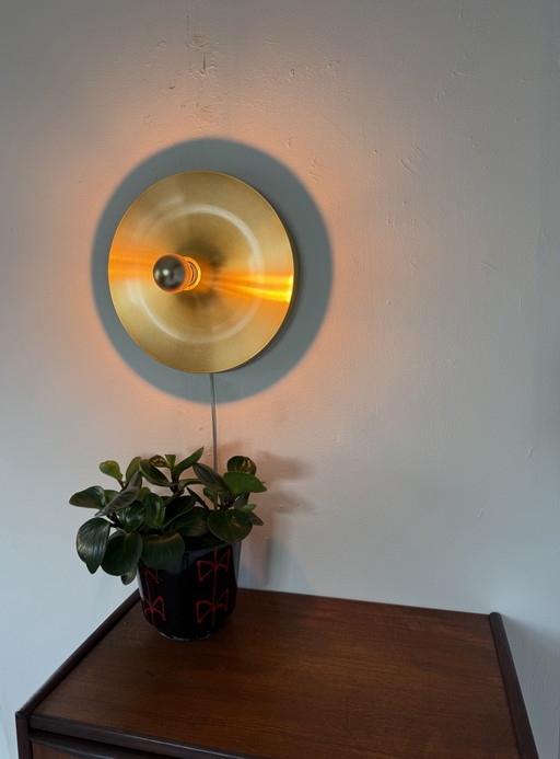 Applique murale vintage « disque » style Space Age, Honsel '70