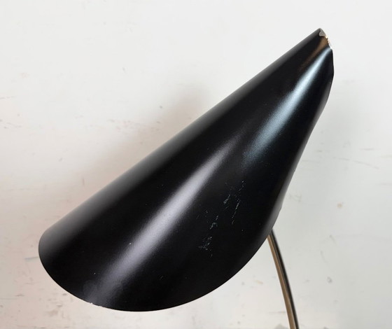 Image 1 of Lampada da tavolo vintage nera di Josef Hůrka per Napako, anni '60