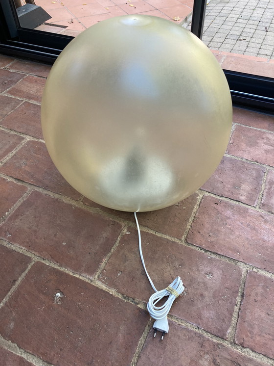 Image 1 of Lampe boule de lampadaire de rue en plastique dur rénové et modernisé en lampe d’intérieur design 